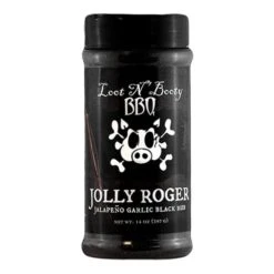 Loot N' Booty BBQ Jolly Roger Jalapeno Garlic Black Rub – 14 OZ