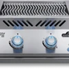 Napoleon Built-in 700 Series Dual Infrared Burner -PitMaster Shop BIB18IR Drop In Prod Str Burner Opn Knobs Lit 800px