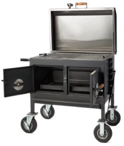 Flattop Adjustable Charcoal Grill -PitMaster Shop Flat Top Charcoal Open 1200x1412 1