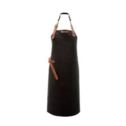 Xapron Utah Leather Apron 12 Xapron Utah Leather Apron -PitMaster Shop Utah Black Full Apron